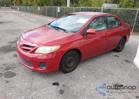 2011 Toyota Corolla Le z USA, uszkodzony, nr VIN 2T1BU4EEXBC674111